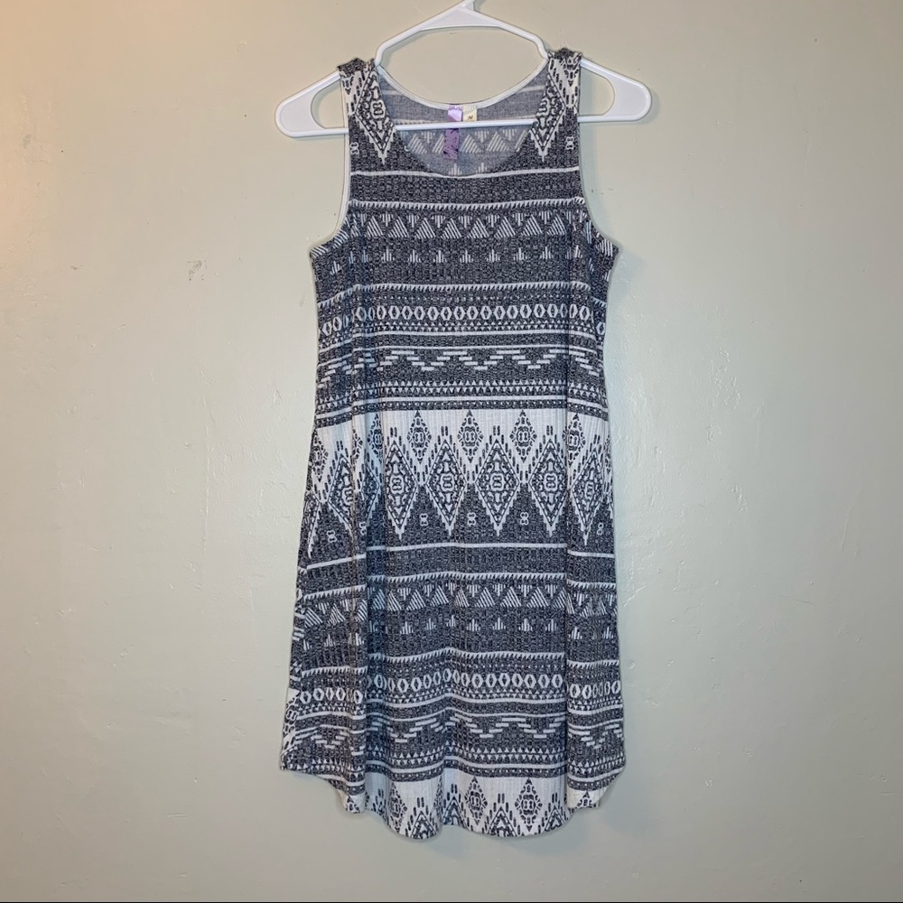 Black and White Patterned Dress